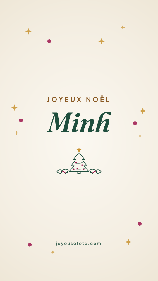 Image « Joyeux Noël Minh » au format story
