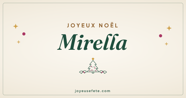 Image « Joyeux Noël Mirella » au format large