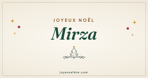 Image « Joyeux Noël Mirza » au format large