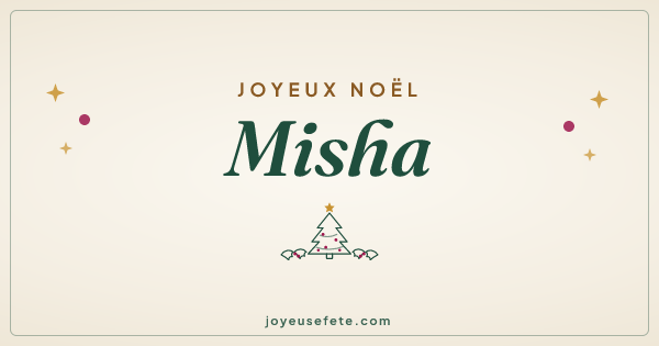 Image « Joyeux Noël Misha » au format large