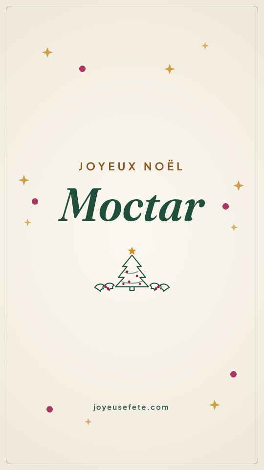 Image « Joyeux Noël Moctar » au format story