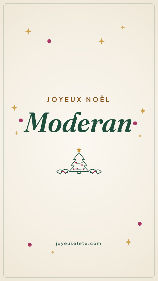 Image « Joyeux Noël Moderan » au format story