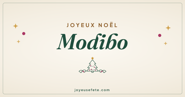 Image « Joyeux Noël Modibo » au format large