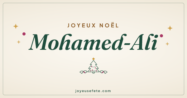 Image « Joyeux Noël Mohamed-Ali » au format large