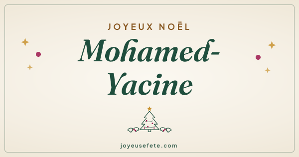 Image « Joyeux Noël Mohamed-Yacine » au format large