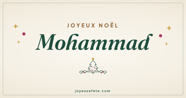 Image « Joyeux Noël Mohammad » au format large