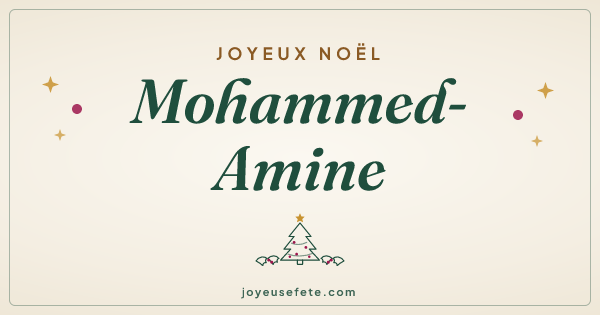 Image « Joyeux Noël Mohammed-Amine » au format large