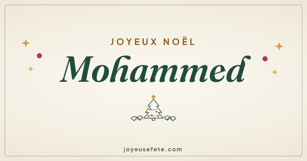 Image « Joyeux Noël Mohammed » au format large