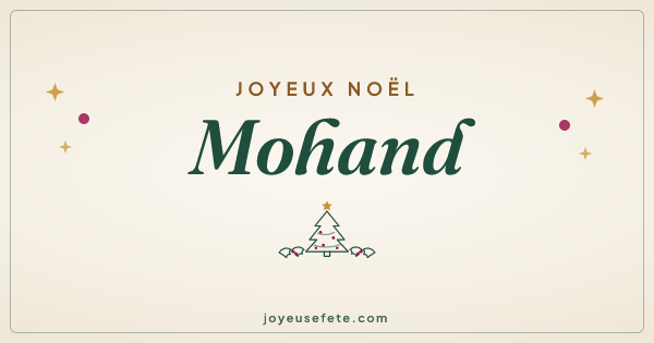 Image « Joyeux Noël Mohand » au format large