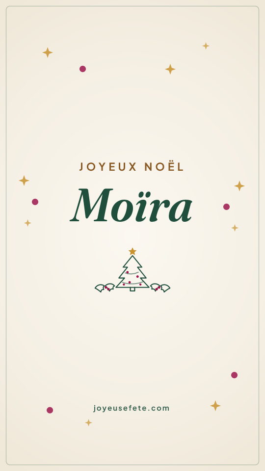 Image « Joyeux Noël Moïra » au format story
