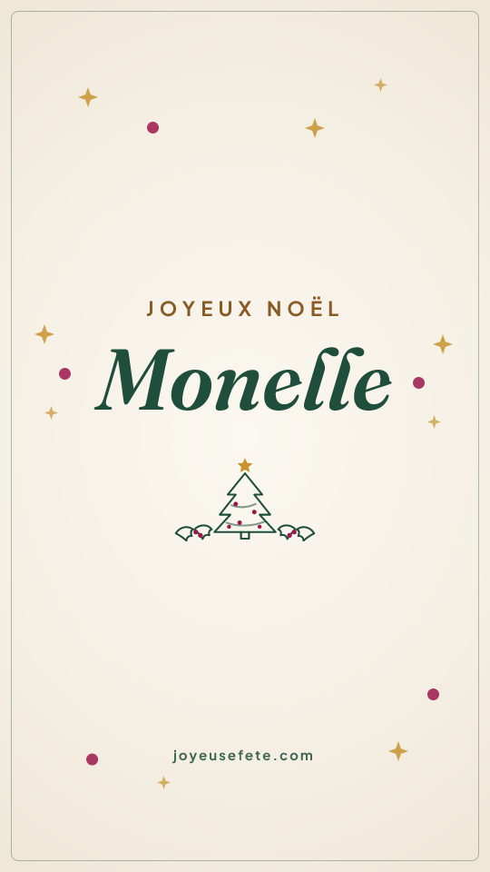 Image « Joyeux Noël Monelle » au format story
