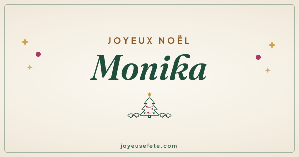 Image « Joyeux Noël Monika » au format large