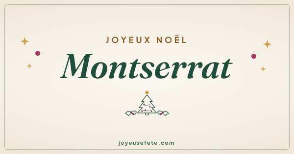 Image « Joyeux Noël Montserrat » au format large