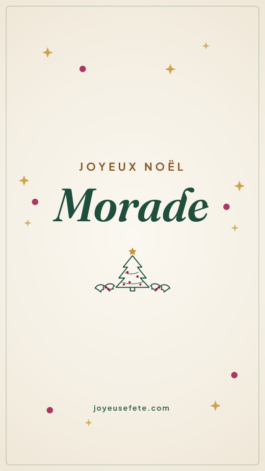 Image « Joyeux Noël Morade » au format story