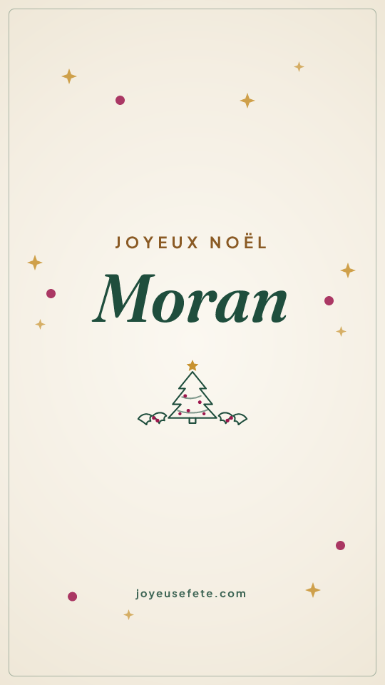 Image « Joyeux Noël Moran » au format story