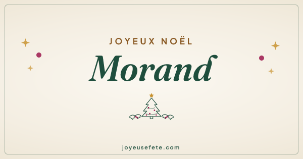 Image « Joyeux Noël Morand » au format large