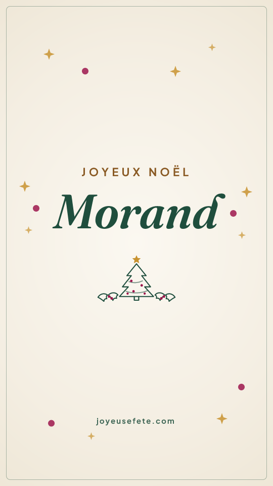 Image « Joyeux Noël Morand » au format story