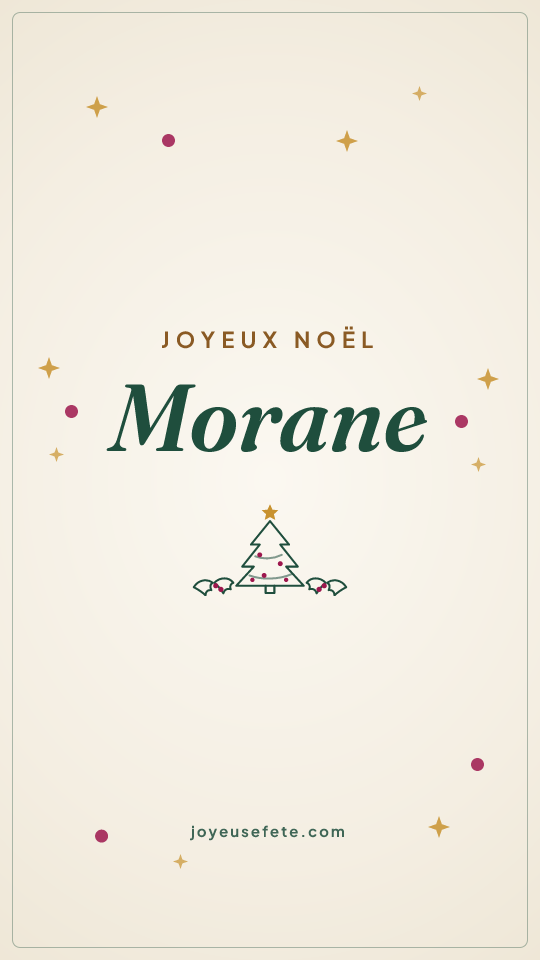 Image « Joyeux Noël Morane » au format story