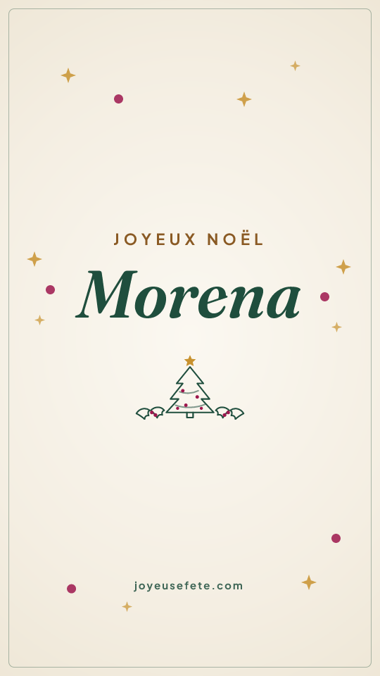 Image « Joyeux Noël Morena » au format story