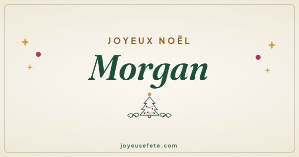 Image « Joyeux Noël Morgan » au format large