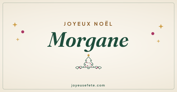 Image « Joyeux Noël Morgane » au format large