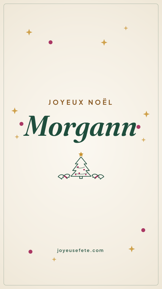 Image « Joyeux Noël Morgann » au format story