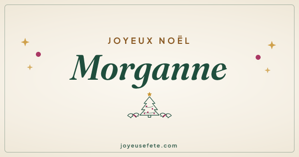Image « Joyeux Noël Morganne » au format large