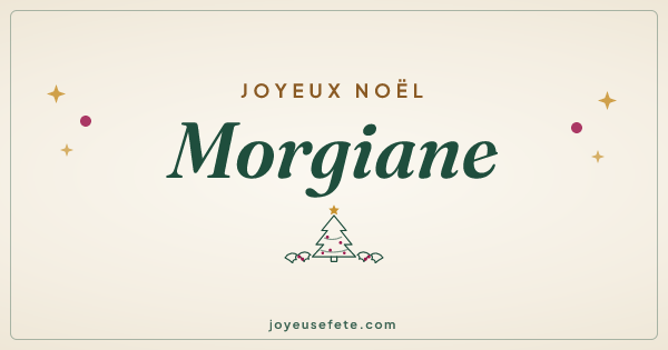 Image « Joyeux Noël Morgiane » au format large