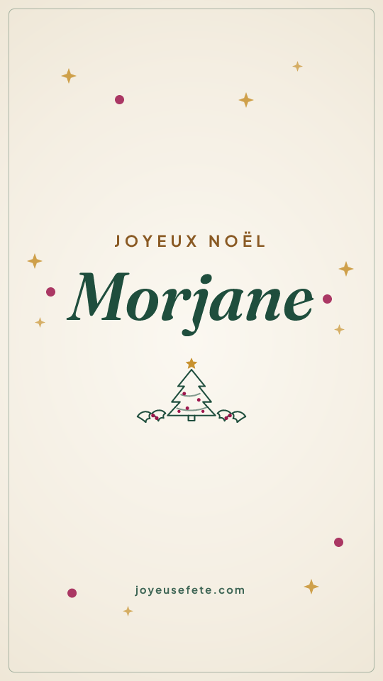 Image « Joyeux Noël Morjane » au format story