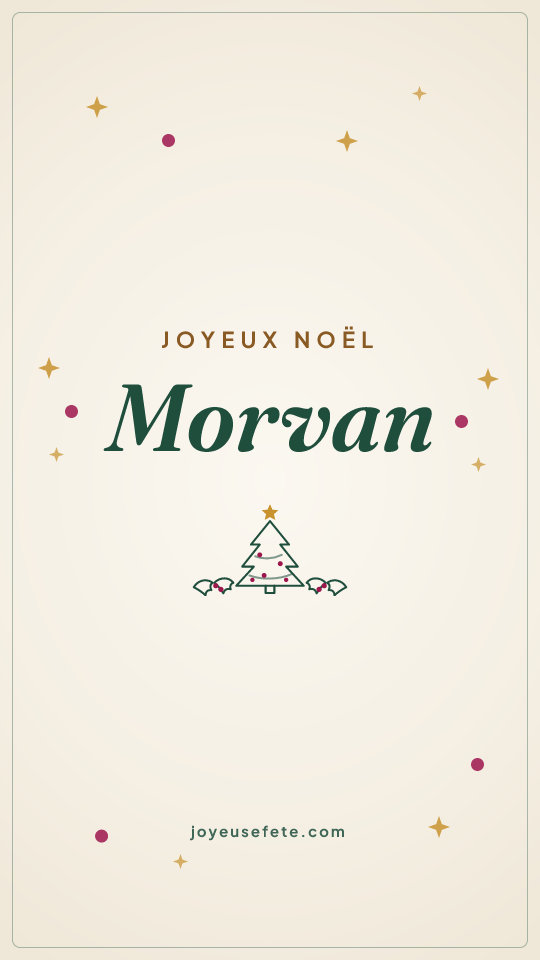 Image « Joyeux Noël Morvan » au format story