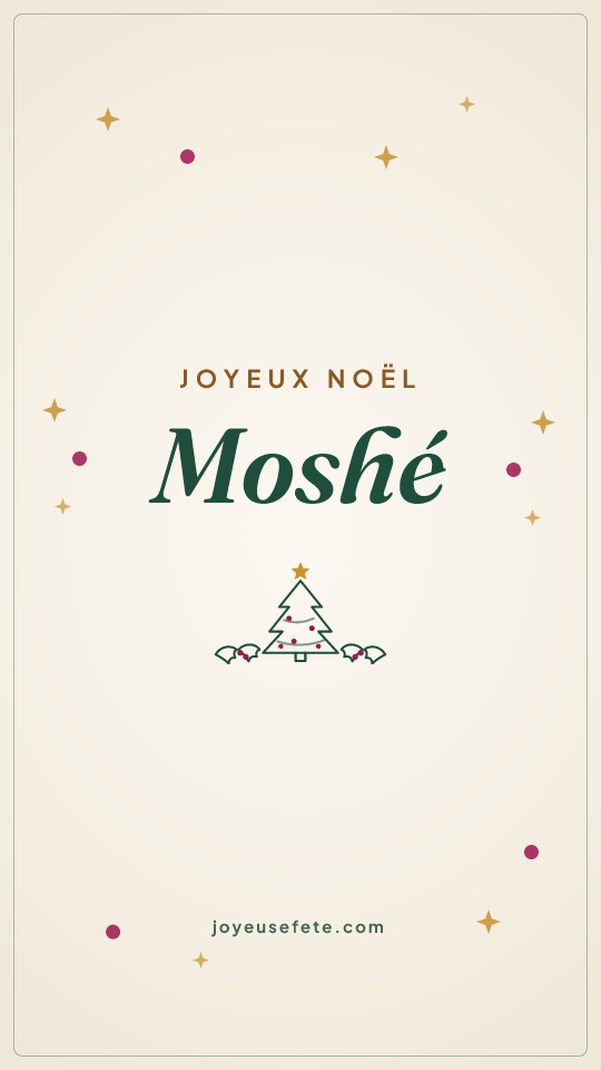 Image « Joyeux Noël Moshé » au format story