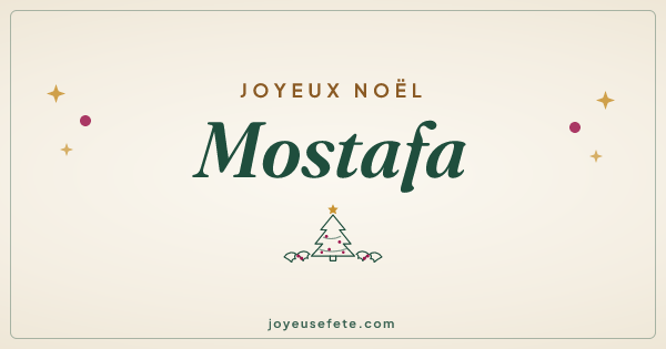 Image « Joyeux Noël Mostafa » au format large