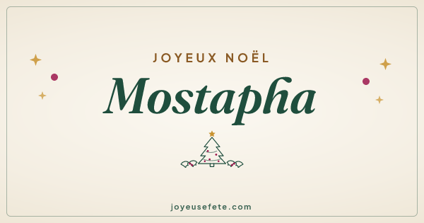 Image « Joyeux Noël Mostapha » au format large