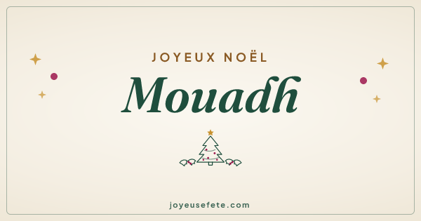 Image « Joyeux Noël Mouadh » au format large