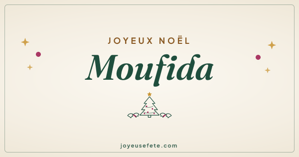 Image « Joyeux Noël Moufida » au format large