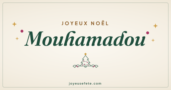 Image « Joyeux Noël Mouhamadou » au format large