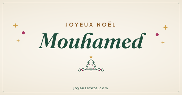 Image « Joyeux Noël Mouhamed » au format large