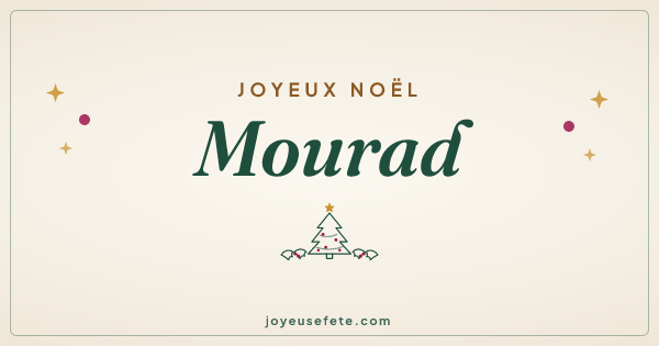 Image « Joyeux Noël Mourad » au format large