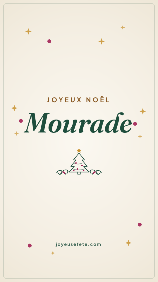 Image « Joyeux Noël Mourade » au format story
