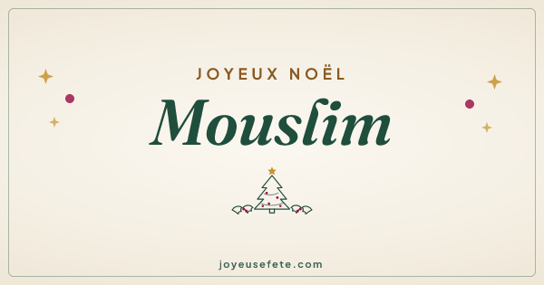 Image « Joyeux Noël Mouslim » au format large