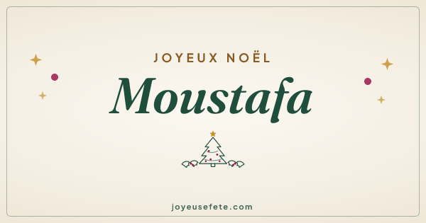 Image « Joyeux Noël Moustafa » au format large