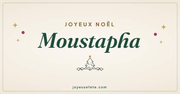 Image « Joyeux Noël Moustapha » au format large
