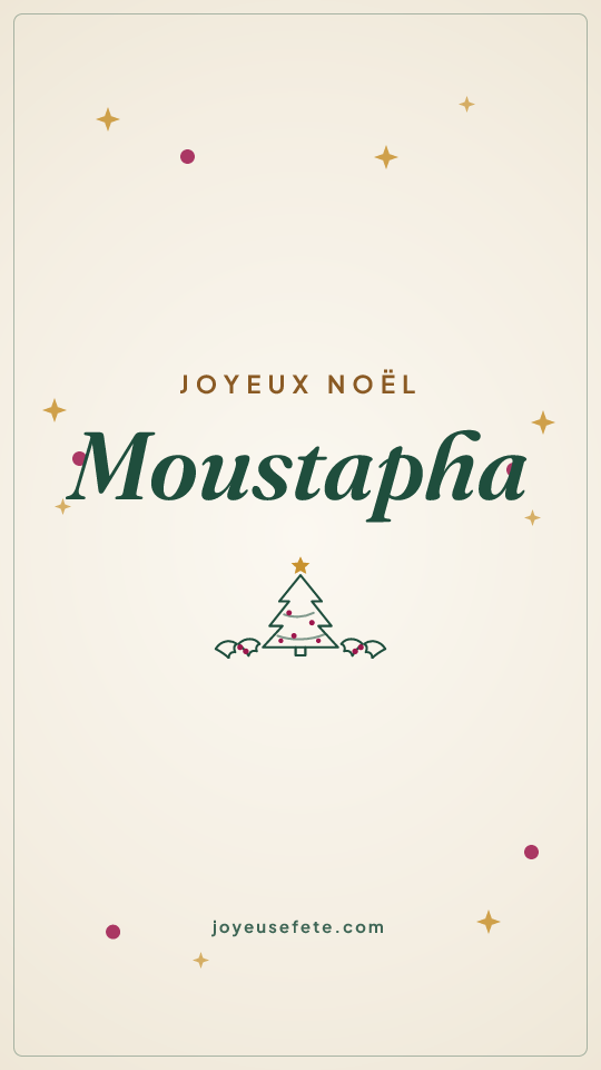 Image « Joyeux Noël Moustapha » au format story