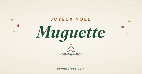 Image « Joyeux Noël Muguette » au format large