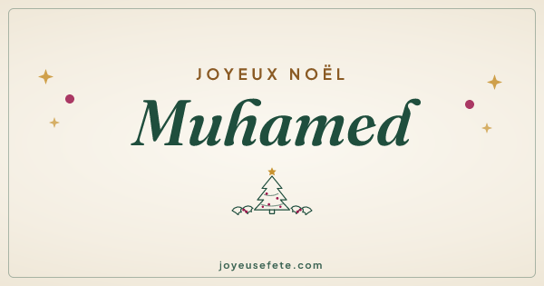 Image « Joyeux Noël Muhamed » au format large