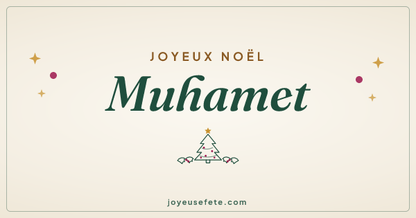 Image « Joyeux Noël Muhamet » au format large