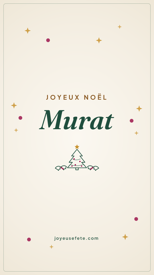 Image « Joyeux Noël Murat » au format story