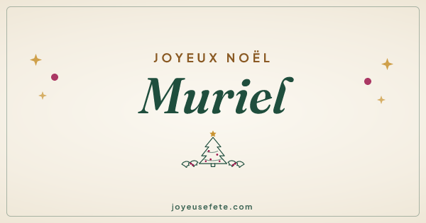 Image « Joyeux Noël Muriel » au format large