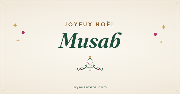 Image « Joyeux Noël Musab » au format large