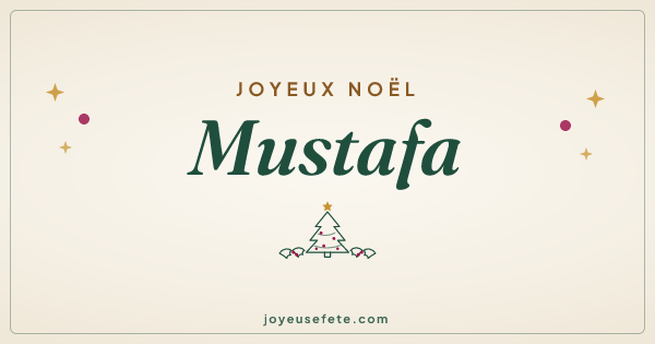 Image « Joyeux Noël Mustafa » au format large